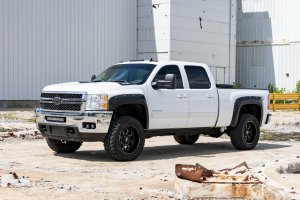 Chevrolet Silverado 1500 Fender Flares - Rough Country - Pocket, Simulated Riveted Look - Flat-black - '07-'13